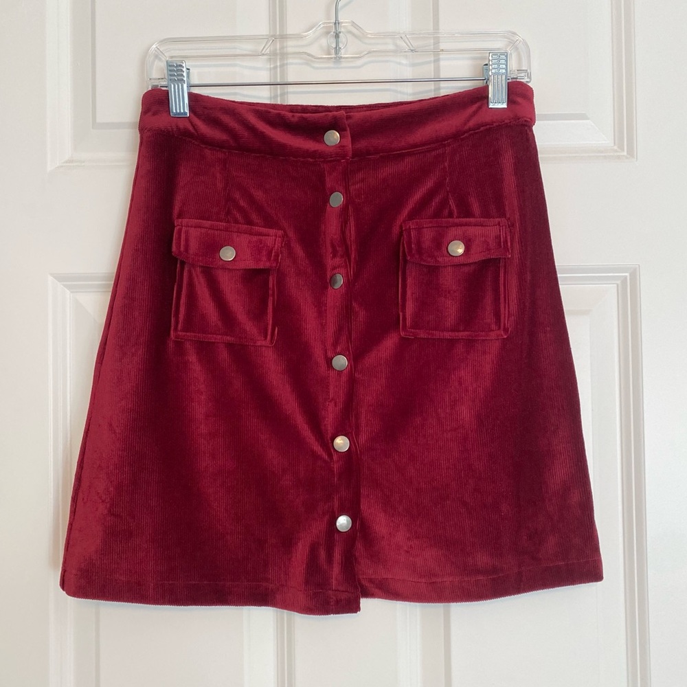 UMGEE VELVET CORDUROY SKIRT